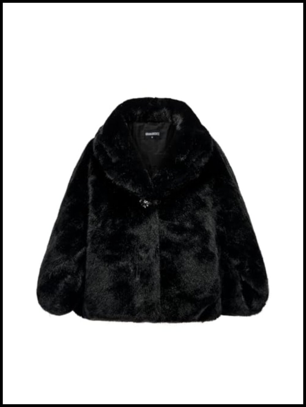 Faux Fur Shawl Coat Cape Cropped Evening Wedding Winter Outwear